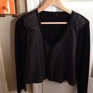 Black and dot talbots blouse